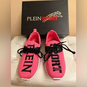 Plein Sport Vibrant Pink Athletic Shoes. Size 6-6.6 and wide